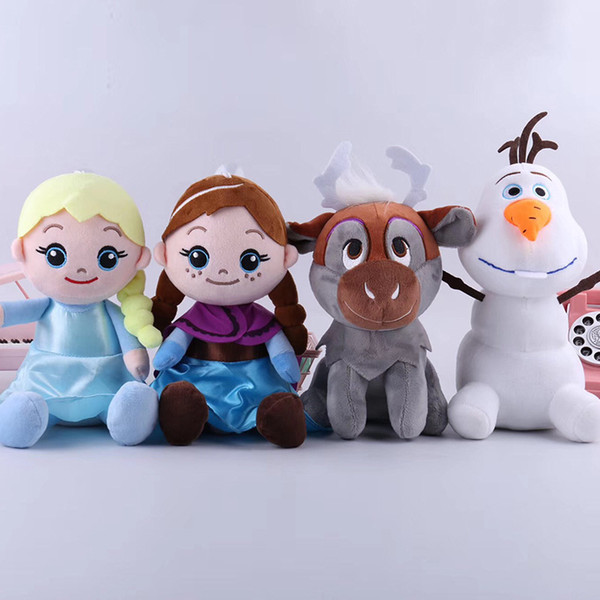 4 Styles Snow Queen II Plush Toys 20cm Snowman Movie Stuffed Doll Kids Gift L507