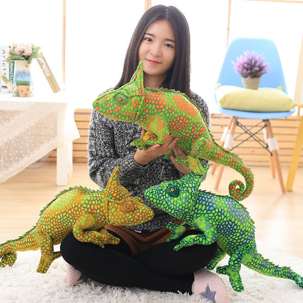 85cm Chameleon Plush Toy PP Stuffed Soft Boys Birthday Christmas Present