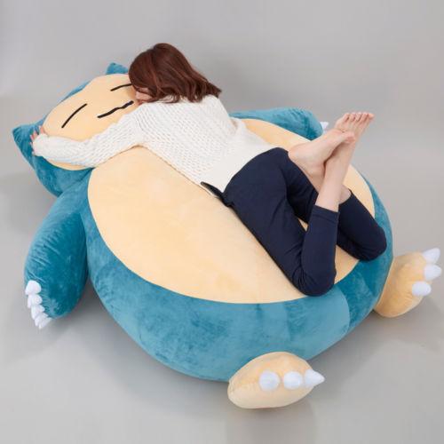 Plush Anime Soft Stuffed Animal Doll Snorlax Plush Toys Pillow Bed ONLY COVER WITH ZIPPER For Kid Gif doll Children's Day