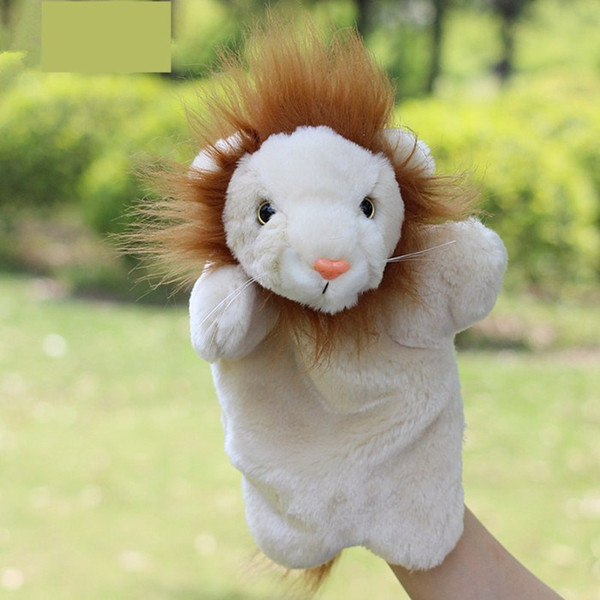 Lion hand puppets Christmas gift 30cm Plush hand puppet toys Animals toys for baby kids children