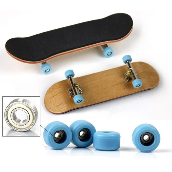 Professional bearing wheel PU anti-skid pad Maple finger skateboard novelty desktop children's toys complete accessories