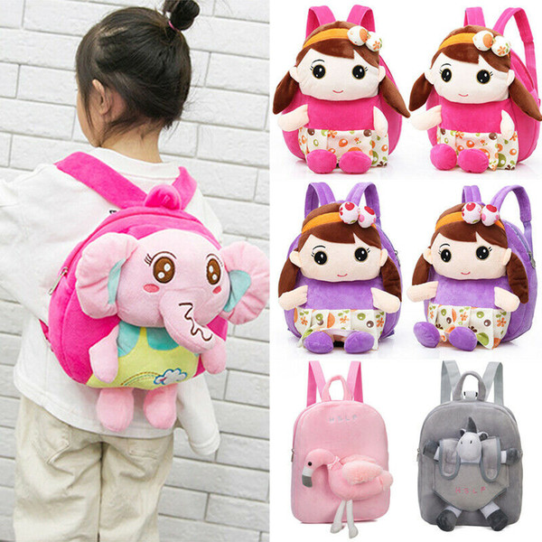 2019 Fashion Kid Toddler Girls Boys Backpack Kindergarten School Bag Baby Boys Girls Cartoon Animal Bag