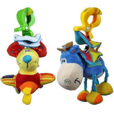 Baby Toys Infants Toys Baby Toys Hot Children Early Education Infants Toys New Kids Little Donkey Mice to Hang a bell with Clip