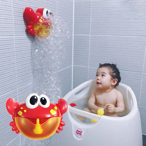 Bath Artifact Bubble Crab Music Bubble Machine Bathroom Water Toys Bluetooth Explosion Models Children Bath Toys Dropshipping SH190912