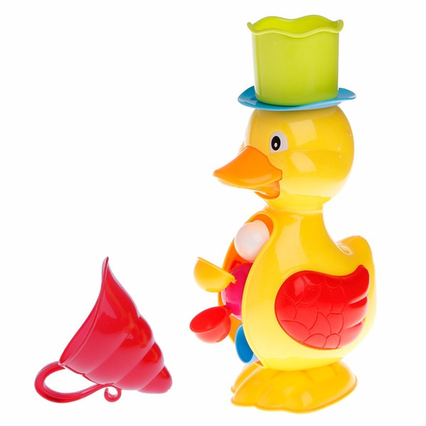 Cute Duck Bath Shower Wheel Toy Baby Children Water Spraying Tool Bathroom Gift Q190531