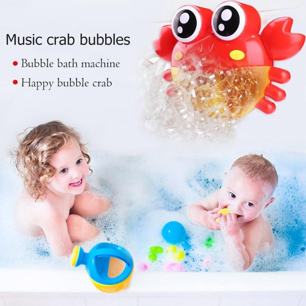 Baby Bath Toy Bubble Crabs Baby Bubble Machine Funny Music Crabs Music Bath Maker Swimming Toys