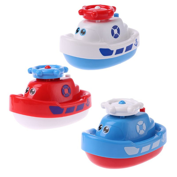 Kids Bath Toys Electronic Water Boat Floating Bathtub Pool Bathroom Swimming Playing Child Baby Gifts