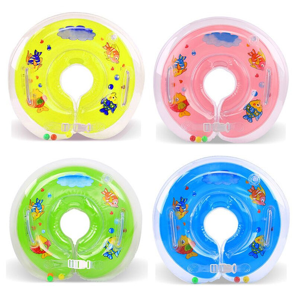 Baby Bath Swimming Neck Float Inflatable Circle Adjustable Safety Aids Baby Swimming Neck Ring Baby Swimming Pool Accessories