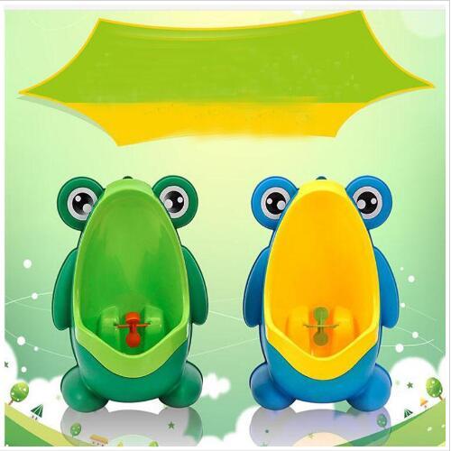 Kids Urinal PP Frog Stand Vertical Urinal Pot Baby Wall-Mounted Urine Potty Boy Groove Urinal Bucket Wall-mounted Training Toilet Tool B5813