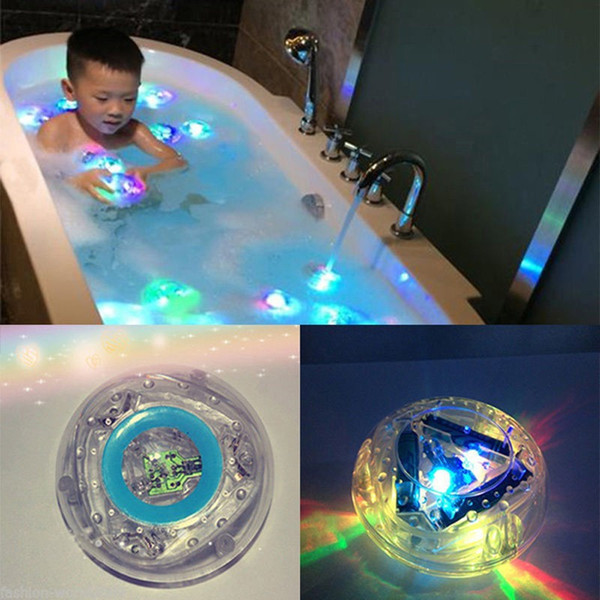 2018 Colorful Baby Bath Toy Bathroom LED Light Toys Kids Funny Bathing Toys Watertight Plastic Bathing Toys Waterproof Colorful