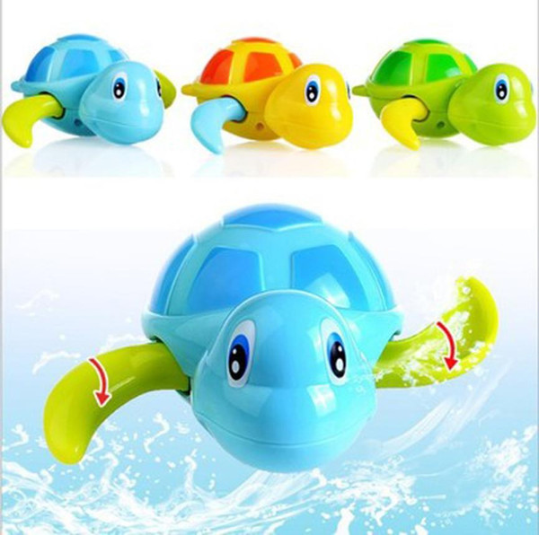 Baby Kids Multi-type Wind Up Tortoise Chain Bathing Shower Clockwork water baby toys for children 1pc