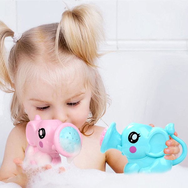 Eco-Friendly Baby Bathing Toys Cartoon Elephant Nose Shower Pumping Design Colorful Animal Toy For kids Gift