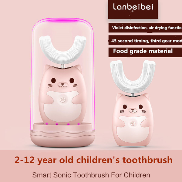 Automatic ultrasonic sprouting sound brushing artifact u-baby child electric toothbrush 6-12 charging mouth containing