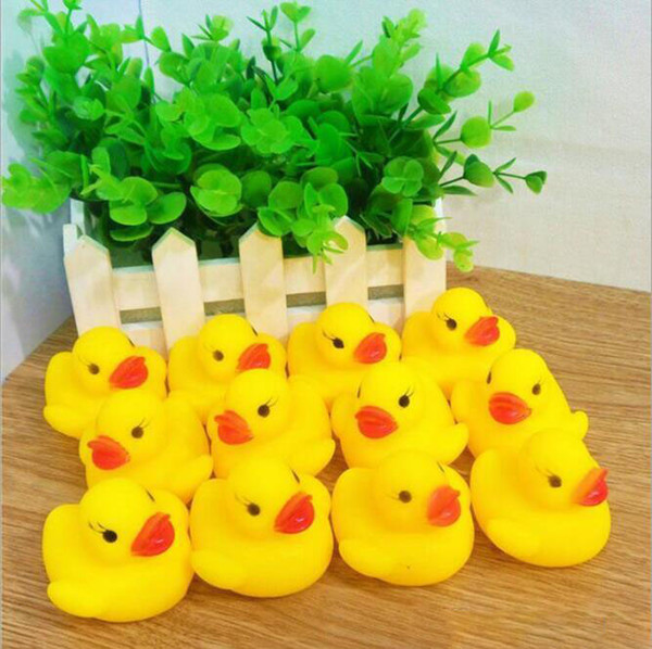 Baby Bath Water Toy toys Sounds Yellow Rubber Ducks Kids Bathe Children Swimming Beach Gifts Gear Baby Kids Bath Water Toy