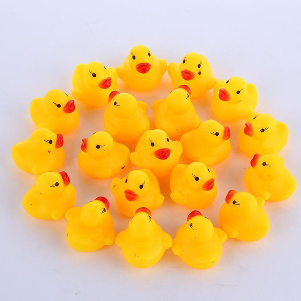 Bath Toys Shower Water Floating Squeaky Rubber Ducks Bath Toys Children Water Swimming Funny Newborn Toy b845