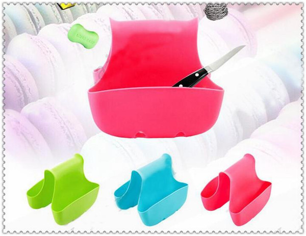 NEW Selling Silicone Double Sink Caddy Saddle Style Kitchen Organizer Storage Sponge Holder Rack Tool Draining Rack Kitchen Tools