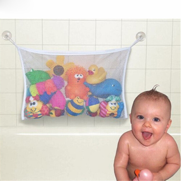 Free Shipping Yoleo Folding Eco-Friendly High Quality Baby Bathroom Toy Mesh Child Bath Net Suction Cup Baskets