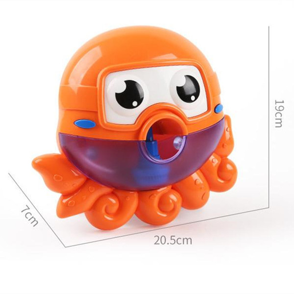 Cute Baby Bath Toy Bubble Crabs Octopus Frog Whale Bath Bubble Maker Pool Swimming Animal Bubble Machine Toys for Children Kids