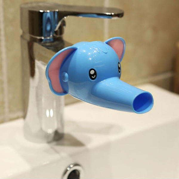 Cartoon Duck Elephant dolphin Faucet Extender For Kids Children Hand Washing in Bathroom Sink Accessories Toys Free Shipping