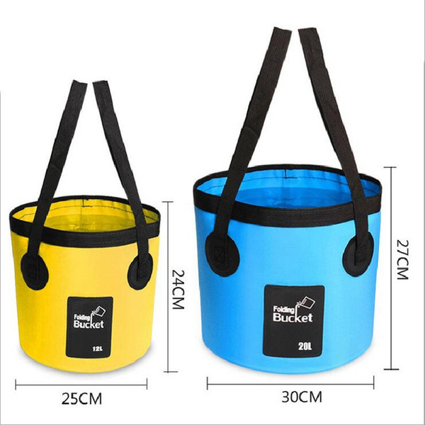 Foldable washbasin portable washbasin Travel outdoor foaming bucket fishing can be loaded with boiling water bag laundry 10L