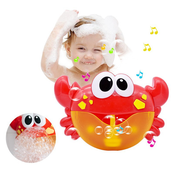 New style Arrival Bubble Crabs Baby Bath Toy Funny Bath Bubble Maker Pool Swimming Bathtub Soap Machine Toys for Children Kids