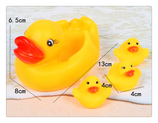 Baby Bath Water Duck Toy Mini Sounds animal Yellow Rubber Ducks Kids Bath Small elephant Toy Children Swiming Beach Gifts