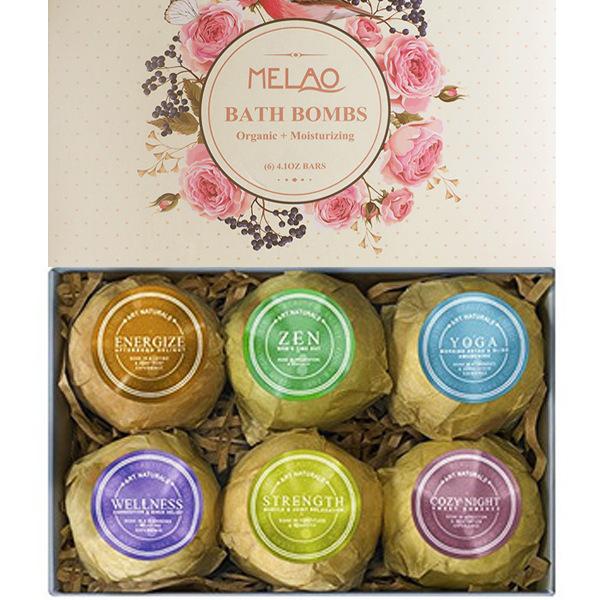 Bath Bomb ball Skin Care Oil Sea Salt Body Cleaner Handmade explosion Firming Ball to relieve fatigue 1box=1set=6pcs