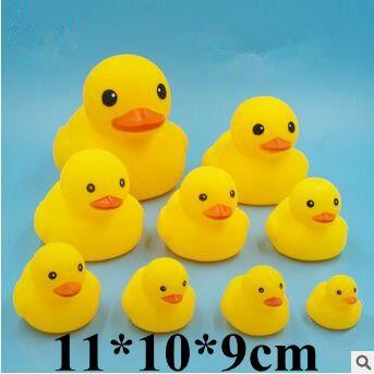 Baby Bath Water Duck Toy Sounds Mini Yellow Ducks Bath Small Duck Toy Children Swiming Beach Gifts 11*10*9cm CCA5889 300pcs