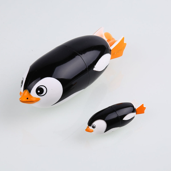 New Arrival Peradix 2Pcs/Set Penguins Electric Animal Toy Swiming toy for Baby Educational Two Bath Battery Pack electric penguin bath toy