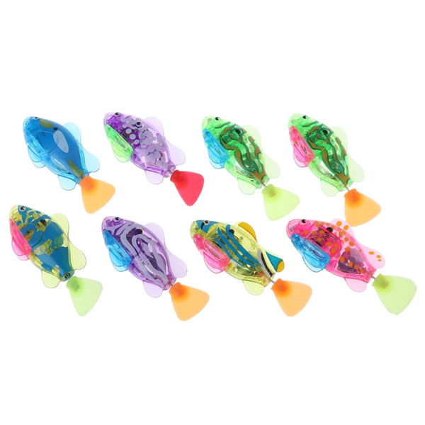 1PC Swimming Electronic Fish Battery Fish Toy Children Kid Bathing Toys Color Random delivery