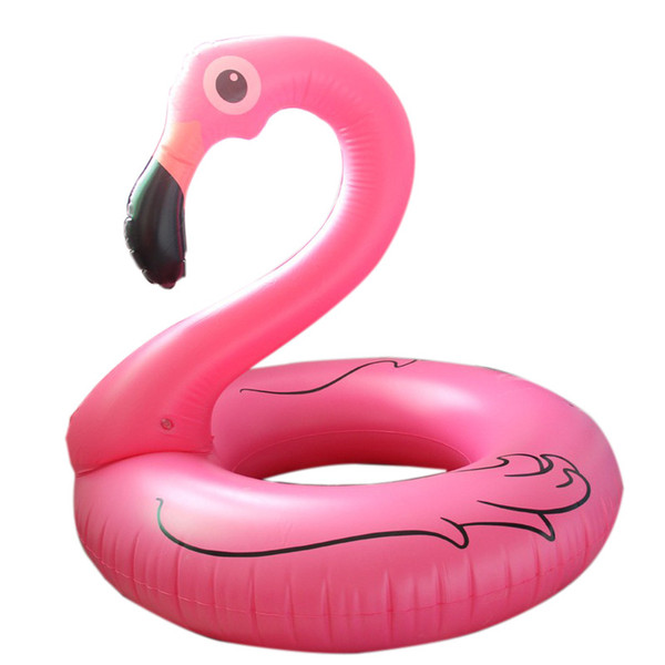 Flamingo Float 90 cm Swan Inflatable Floats Swimming Ring Raft Swimming Pool Toys Floating Row For Kids Adults Wholesale