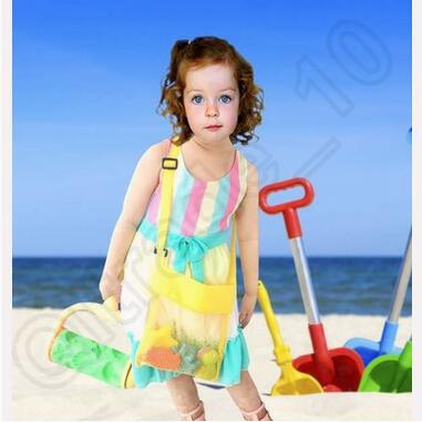 Kids Beach Toys Receive Bag Mesh Sandboxes Away All Sand Child Sandpit Storage Shell Net Sand Away Beach Mesh Pouch CCA3796 200pcs