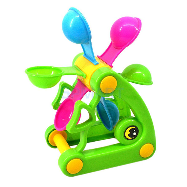 Wholesale- Fish Shape Sandglass Sand Beach Water Toys for Kids Summer Sandpot Play Random Color