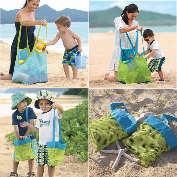 Beach Mesh Bags Sand Away Collection Toy Bag Storage For Sea Shell Kids Children Tote Organizer Mommy's Helper Free DHL Facotoy Direct