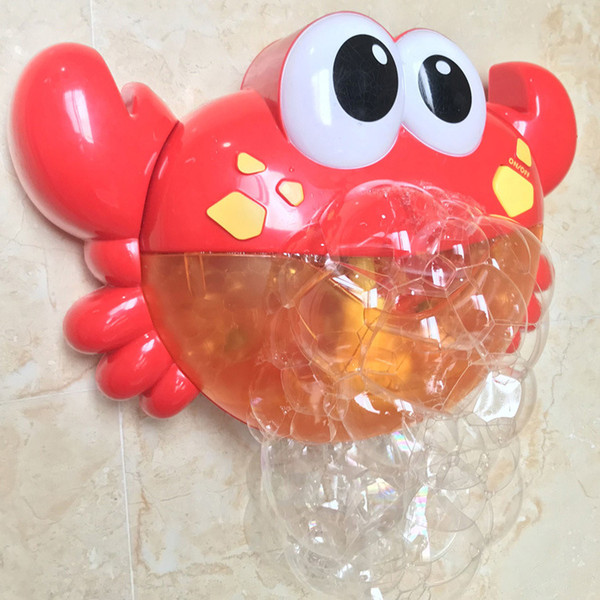 Cute Funny Crab Music Bubble Maker Machine Blower Toy With Songs Kids Baby Bath Bubble Shower Toy