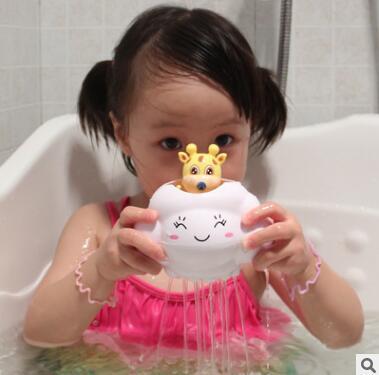 Baby Bathtub Toys Baby Bath Toys Cute Cloud Deer Sprinkling Water Bathtub Beach Water Toys for Baby Children Shower Toy Kids Gift 733