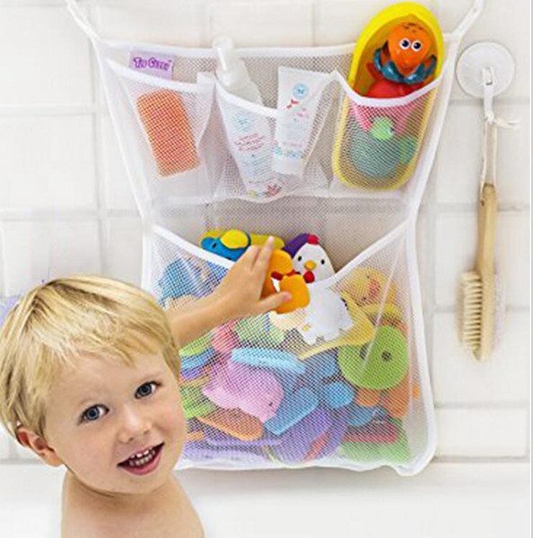 Baby Bath Storage Bag Hanging Mesh Net Bathroom Shower Toy Baskets Organiser Bag Bathtub Toy OOA1843