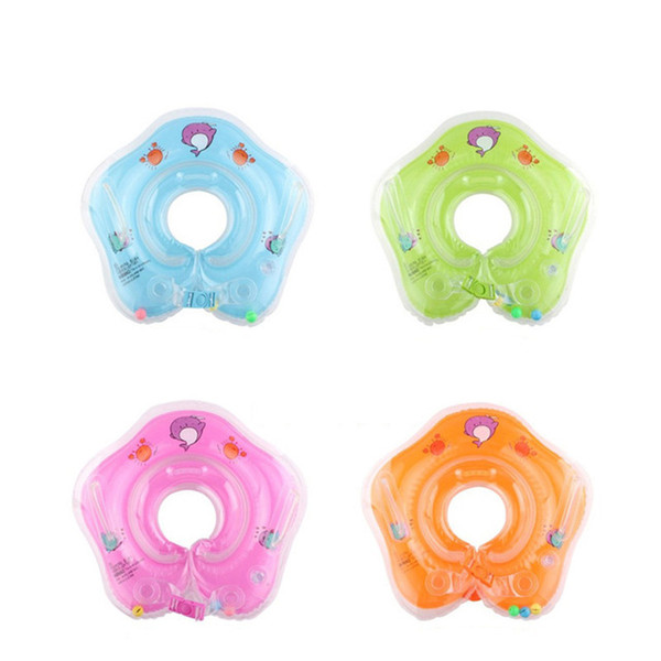 Newborn Floats Swim Ring Baby Neck Ring Inflatable Toys Infants Young Childrens Inflatable Wheel For Navigation Floating Ring