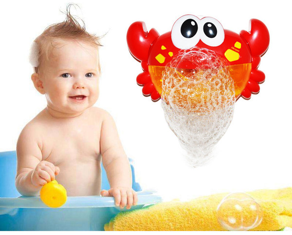 Bubble Crab Super Fun Music Bubble Makeing Machine Baby shower companion toy Bath Bubbler Baby Bath toys