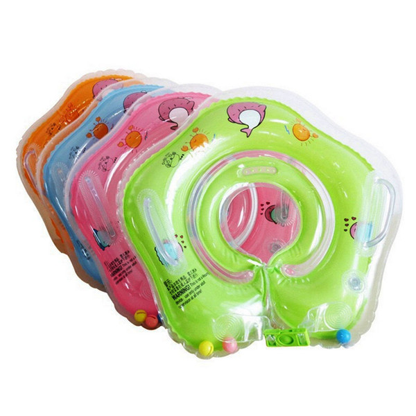 Free Shipping New Swimming Baby Accessories Swim Neck Ring Baby Tube Ring Safety Infant Neck Float Circle for Bathing Inflatable Newest Drop