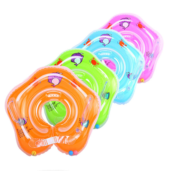 wimming Pool Accessories Baby Inflatable Ring Newborns Bathing Circle Baby Neck Float Inflatable Wheels Pool Rafts Summer Toys Swimming ...