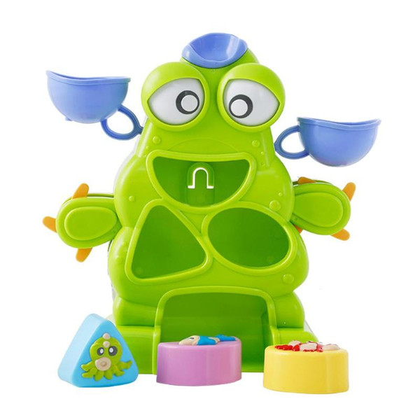 Baby Bath Toys Cute Monster Kids Shower Water Toys Waterwheel Beach Sand Playing Bathing Water Spraying Tool