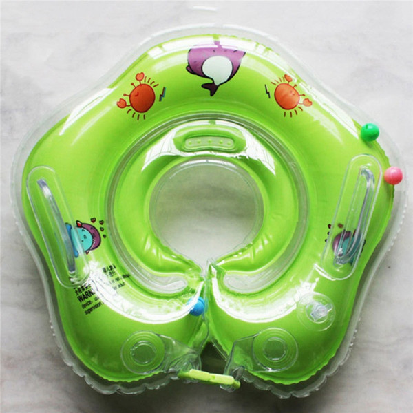 Safety Cartoon Inflatable Baby Neck Float Ring Bath Supplies Tool Fashion Tools Decor