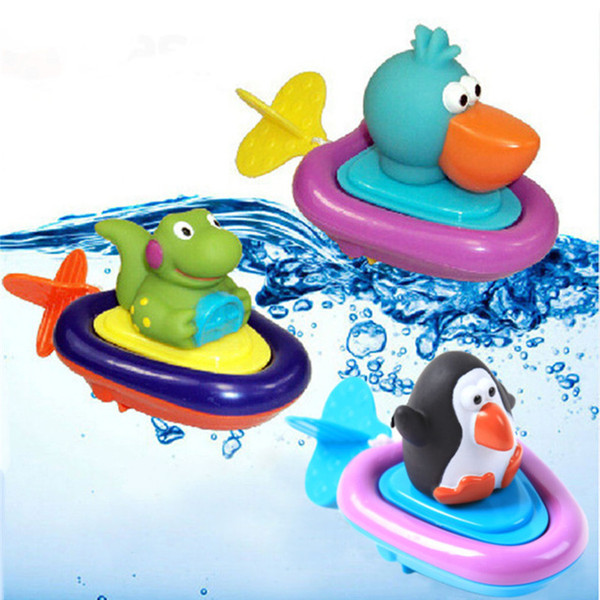 Baby Bath Swimming Toy Ducks/Penguin/Crocodile Clockwork Play Swimming Toy for Kid Educational Toys Infant Cute Animal Bath Toy