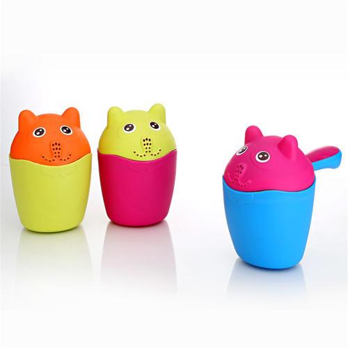 New Creative Plastic Pig Water Ladle Baby Bath Shower Shampoo PP Cup Kid baby Adult Bailer