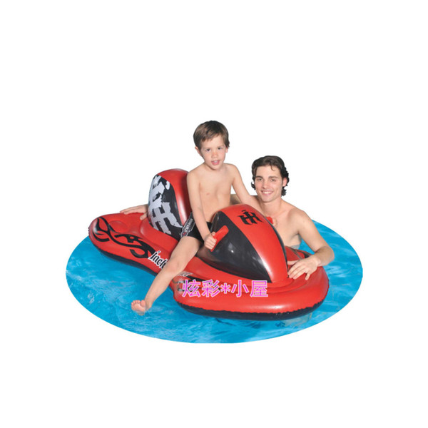 Motor boat floating ring swimming toys water inflatable motor boat