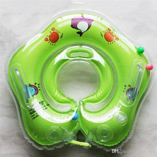 Safety Cartoon Inflatable Baby Neck Float Ring Bath Supplies Tool Fashion Tools Decor