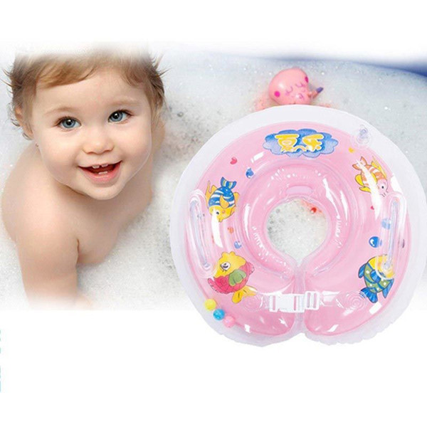 Swimming Baby Accessories Swim Neck Ring Baby Tube Ring Safety Infant Neck Float Circle For Bathing Inflatable 1Pc New