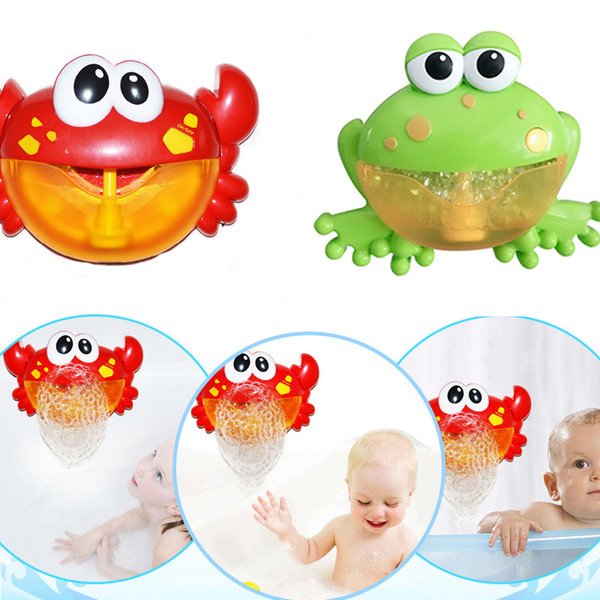 New Arrival Bubble Crabs Baby Bath Toy Funny Bath Bubble Maker Pool Swimming Bathtub Soap Machine Toys for Children Kids