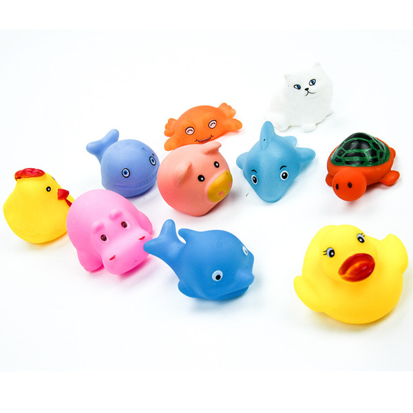 Baby Bath Water Toy Cute cartoon toy baby toys animal dolls sound doll toy educational toys Children Swiming Beach animal Gifts